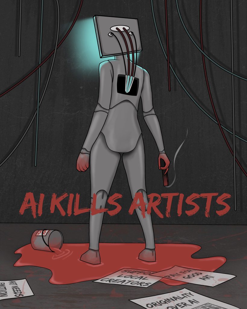 AI Kills Artists Poster