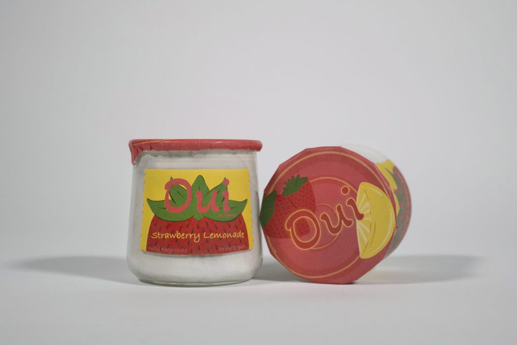 Oui Strawberry Lemonade Hypothetical Packaging